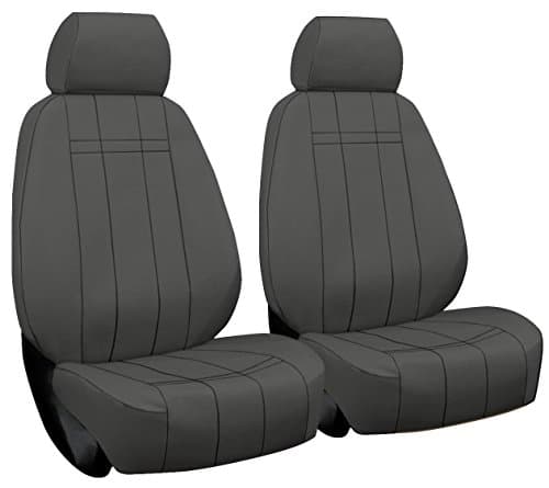 Front Seats: ShearComfort Custom Waterproof Cordura Seat Covers for Toyota Camry (2007-2011) in Gray for Buckets w/Adjustable Headrests (SE Model Only)