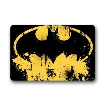 Batman logo Custom Doormat Non-woven Fabric Top (23.6"x15.7")