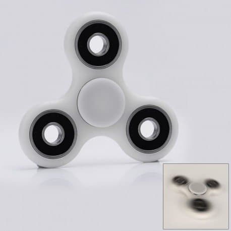 Fidget Spinner Toy stainless steel Bearing High Speed Perfect For Anti Stress, ADHD, Anxiety, and Autism Killing Time For Kids/Adult 7 Colors (White)