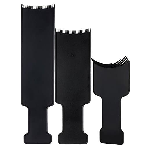 Flat Top Paddle Board Combs - Hair Highlighting Sectioning Comb Set - 3 PCS in 3 size -Large and Medium and Small - for Hair Dye Colors, Balayage