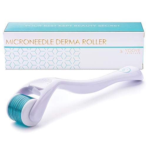 Premium Derma Roller by Yoove | 540 Stainless Steel Micro Needles | Face & Body Microneedle Roller Kit | Safer & More Effective Than Microdermabrasion (0.5 mm)