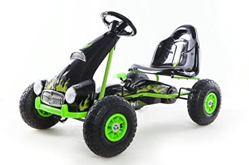 Ride On Pedal Car Go-Kart/Racer &Pneumatic Tire Green