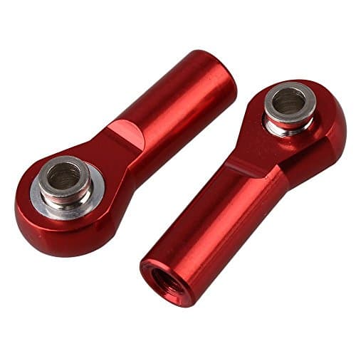 Yiguo 2pcs D10046 Aluminum M4 Link Rod End Ball Joint for RC 1:8 1:10 Model Car Upgrade Parts Red