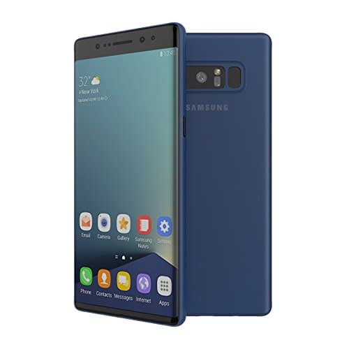 Samsung Galaxy Note 8 Case,0.35mm Ultra Thin Perfect Fit Thinnest Hard Protecor Case Back Cover (blue)