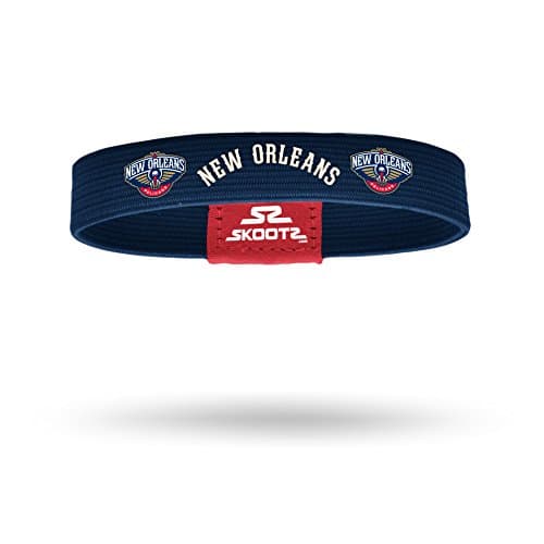 Officially Licensed NBA Wristbands (Medium, New Orleans Pelicans)