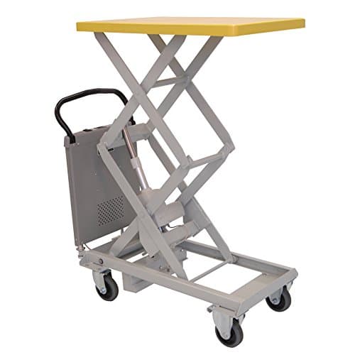 Southworth Products PLM-100W Dandy Powered Scissor Lift Cart, Battery Operated, 220 lb. Capacity, 24" x 36" Platform