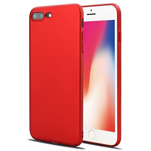 iPhone 7 Plus case,iPhone 8 Plus Case,OTOLIN Micro Matte & Ultra Thin (0.6mm) and Full-Body Protective for 5.5" iPhone 7 Plus/ Iphone 8 Plus(Red)