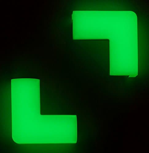 Kindersoft Pack of 2 Furniture Corner Guard (PREMIUM PRE-TAPED GLOWING) aka Corner Protector,Corner Cushion,Baby Proof Table Protector,Furniture Safety Bumper,Silicon Corners,Edge Guard,Edge Protector