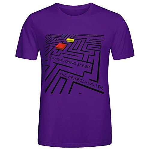 ESWNX Men Silverchair If You Keep Losing Sleep Crew Neck Tshirts Purple