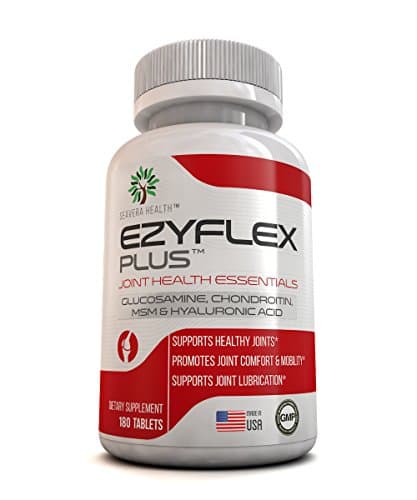 Joint Health Essentials - Glucosamine Chondroitin MSM & 50mg Per Serving of Hyaluronic Acid. 180 Tablets. Supports Healthy Joints. Promotes Flexibility, Mobility, Joint Lubrication & Comfort.