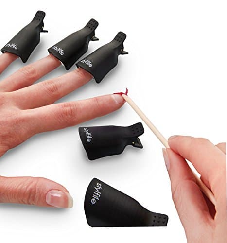 10x Stylfile Gel Nail Polish Remover Clips