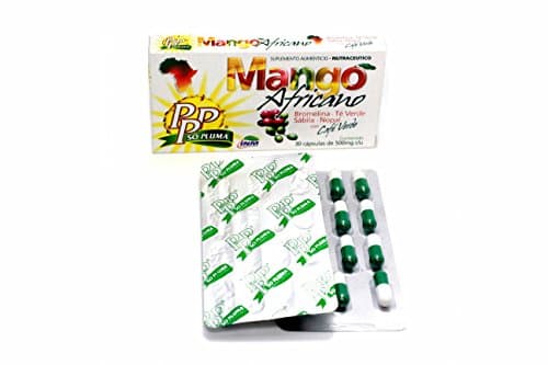African Mango (mango africano) for Weight Loss Pills Fat Burner Bromelina,te Verde,sabila,nopal