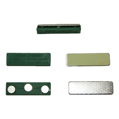 100 Magnetic Name Tag Badge ID Holder with Three Magnets (Front and Back) 100 Complete Sets