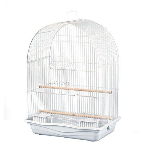 Prevue Pet White Arched Top Lovebirds,Cockatiels,Canary,Finch,Parakeet Bird Cage