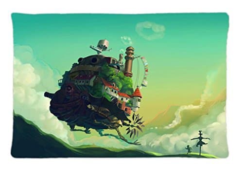 Studio Ghibli Personality Custom Home Decorative Pillow Cover Zippered Pillowcase (20x30 inch) Haitaowong Design