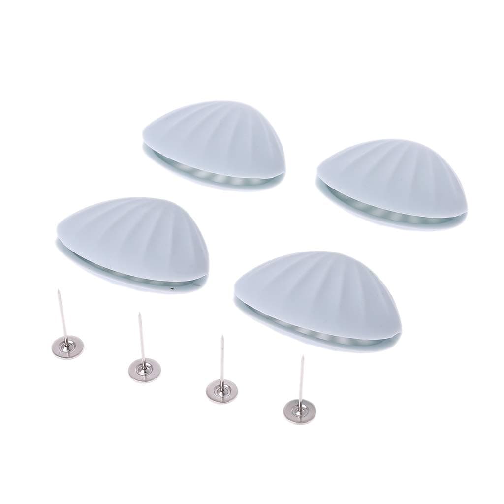 ruiruiNIE Quilt Clips 4 Pieces/Set Magnetic Duvet Clips Non Slip Buckle Blankets Cover Sheet Quilt Clip Keep Corner Fixer Bed Comforter Fasteners Shell