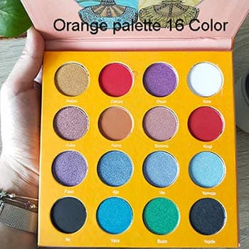 6/12/16 Color Eye Shadow Makeup Palettes Waterproof Earth Warm Shimmer Matte Powder Suitable For Party Wedding Makeup Orange Palette 16