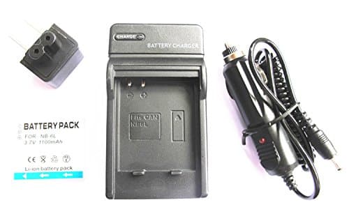 JIOOYEE Battery + Charger For Canon PowerShot SD3500IS SD4000IS SD980IS Digital Camera