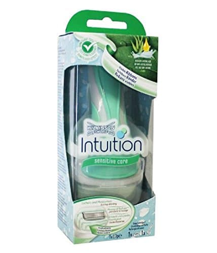 Wilkinson by Schick Intuition Sensitive Care Razor with 1 Refill Cartridge and Shower Hanger + FREE Old Spice Deadlock Spiking Glue, Travel Size, .84 Oz