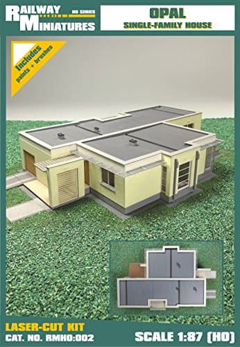 Railway Miniatures RMH0:002 Opal Single-Family House Diorama, 28 x 17.5 x 4.5 cm