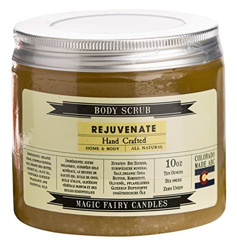 Magic Fairy Candles Rejuvenate Grapefruit Lemongrass Tangerine Bergamot Blend Bath Salt all Natural Dead Sea Salt 20oz