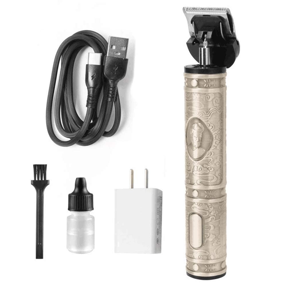 Mens Beard Trimmer Kit Body Mustache Trimmer for Nose Ear Grooming Trimmer Kit Body Grommer Hair Trimmer for Men Cordless USB Rechargeable All-in-One (Silver), Auto Trimmer