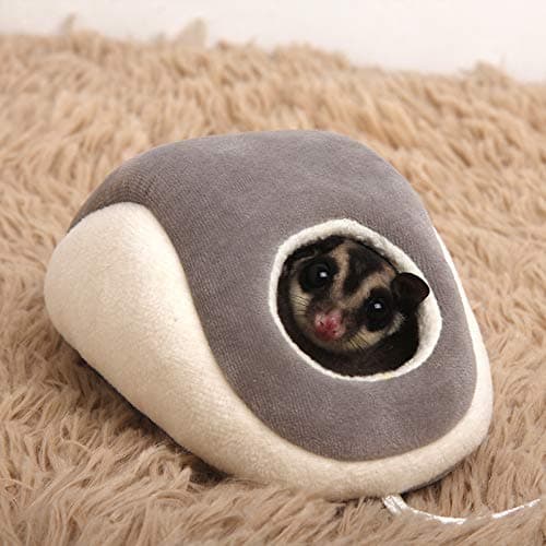 ABLAZEZAI Sugar Glider Hamster Hammock Bed Nest Cute House Small Animal Winter Warm Bedding Supply