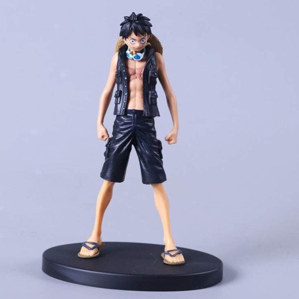 Luckly77 Black Suit Ver Monkey D. Luffy Straw Hat Pirates King's Haki Mugiwara Boy Luffy Anime One Piece PVC Action Figure Model Toy Gift