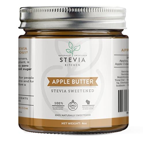 Stevia Kitchen Sugar Free Jelly, 8 oz Jar (Apple Butter - 3 Count)