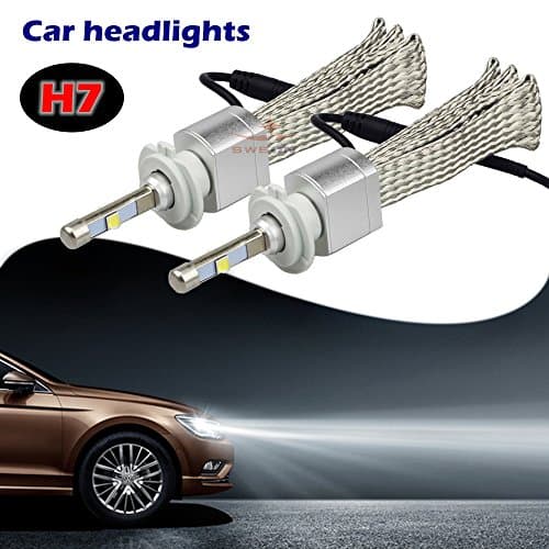 SWEON 2Pcs 80W 4800LM H7 Cree XHP-50 Car LED Headlight Kit Bulb Xenon White 6000K Lamp H1 H3 H4 H11 H13 9004 9005 9006 9007 9012