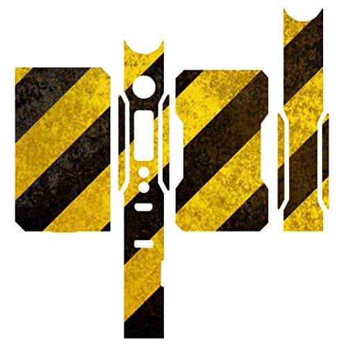 New VooPoo Drag 157w Skin Wrap Case Sticker Decal Wrap Yellow And Black