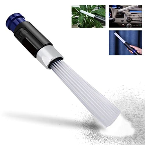 ShowNew Universal Vacuum Attachment, Dust Cleaner Powerful Suction Micro Tubes Brush As Seen On TV, Dust Dirt Suck Remover Tool for Home, Air Vents, Car, Drawers, Corners, Pets, Machines
