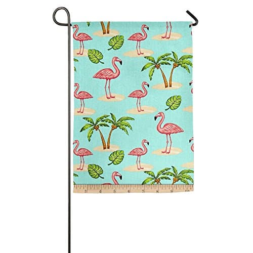 GUOTLIY Fashion Custom Garden Flag Large Flamingos Garden Flag 12"x18"/18"x27" Outdoor Decor