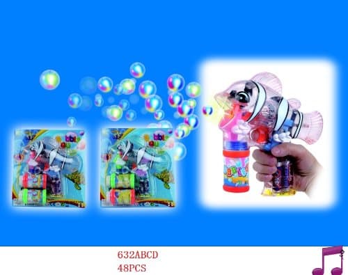 Nemo Bubble Gun with Music and Flash Light Included Batteries (1 Pc)