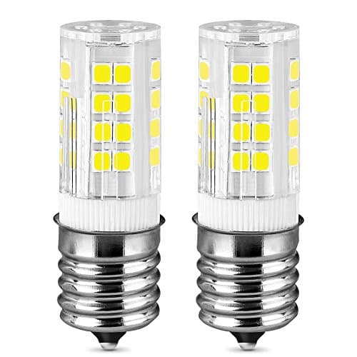 E17 Led Bulb, Aishangni Intermediate Base Led Bulb Appliance Bulb Dimmable 4W Daylight White 6000K, Low Power Consumption, Long Lifespan,450LM,AC110-130V for Home, Kitchen,Light Fixtures (2- Pack)