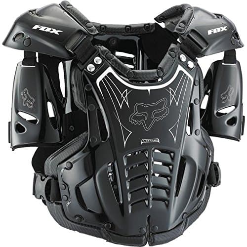 Fox Racing Airframe Youth Boys Roost Deflector MX/Off-Road/Dirt Bike Motorcycle Body Armor - Black/White / Small