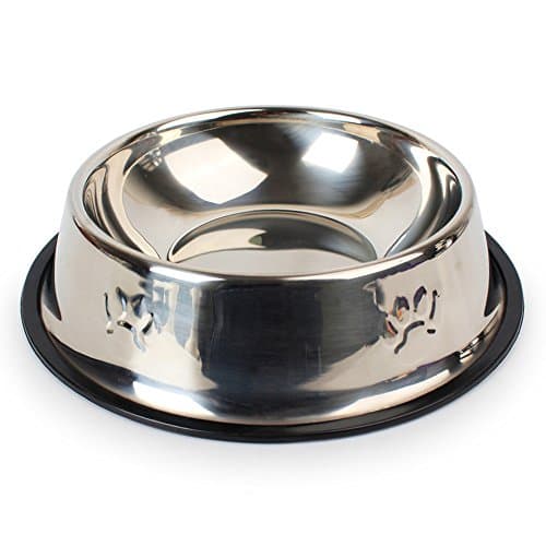 Dog Bowl Stainless Steel With Rubber Base that Bowls Wont Slip Perfect for Middle Large Size Dogs Dog Food Bowl Water Bowl