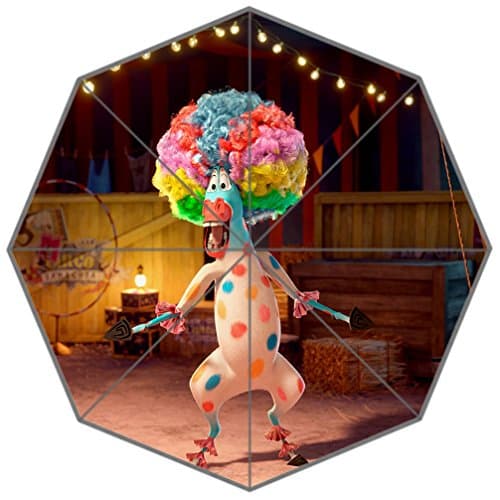 Rain Or Shine Dual-Use & Compact And Flexible & UV Rays Customized Madagascar Movie Waterproof Umbrella stroller double lightweight