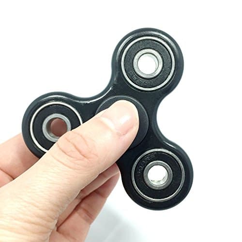 elefunlife CUSTOMS EDC Spinner Fidget Toy Stress Reducer ADD, ADHD, Anxiety,Autism Adult Children Non-3D printed(Black)