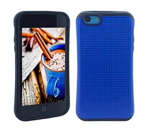 iPhone 5C Case, KYAL (TM) SHOCK ABSORPTION / HIGH IMPACT RESISTANT Full Body Hybrid Armor Case for Apple iPhone 5C - Bonus Stylus Pen and Screen Protector - Blue