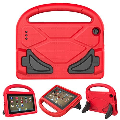 Kids Case for Kindle Fire 7 2017 &Fire 7 2015, Lmaytech Light Weight Shock Proof Handle Friendly Kids Case For All New Amazon Kindle Fire 7 inch Tablet(2015&2017 Release) (Kindle Fire 7 Case, red)