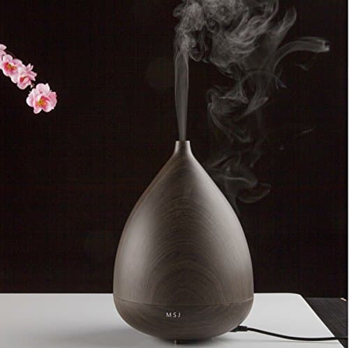 300ml Wood Grain Ultrasonic Oil Diffuser Cool Mist Humidifier with 2 Working Modes,Ultrasonic Cool Mist Whisper-Quiet Air Humidifier&Waterless Auto Shut-Off for for Home Spa Bedroom (model 4)