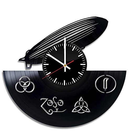 Musical Band Emblems Design Vinyl Record Wall Clock - Get unique home wall decor - Gift ideas for his and her - Original Modern Music Fan Art