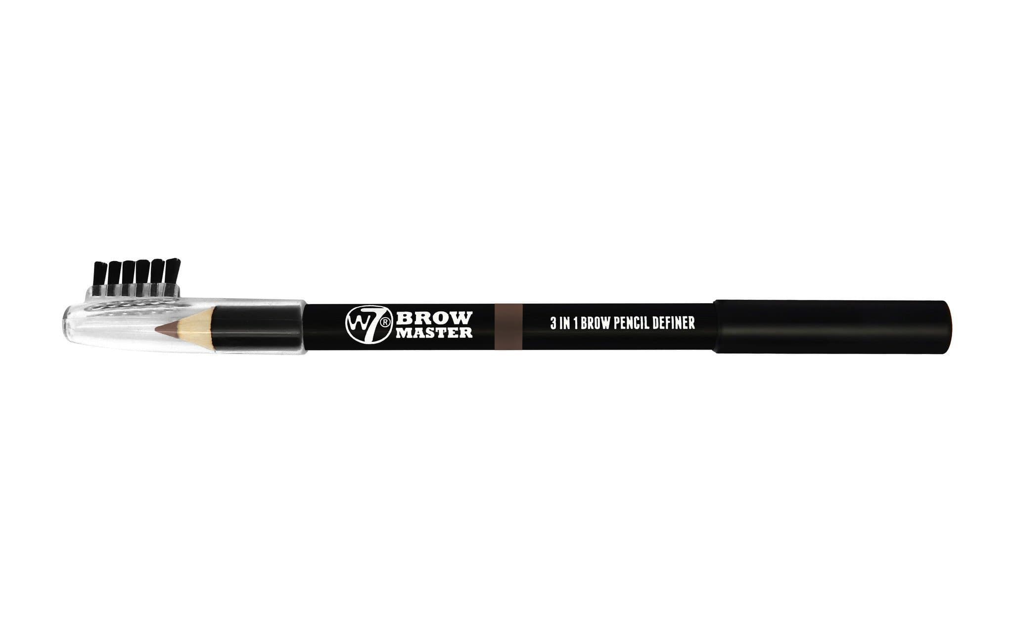 W7 Brow Master 3 In 1 Brow Pencil Definer - Brown