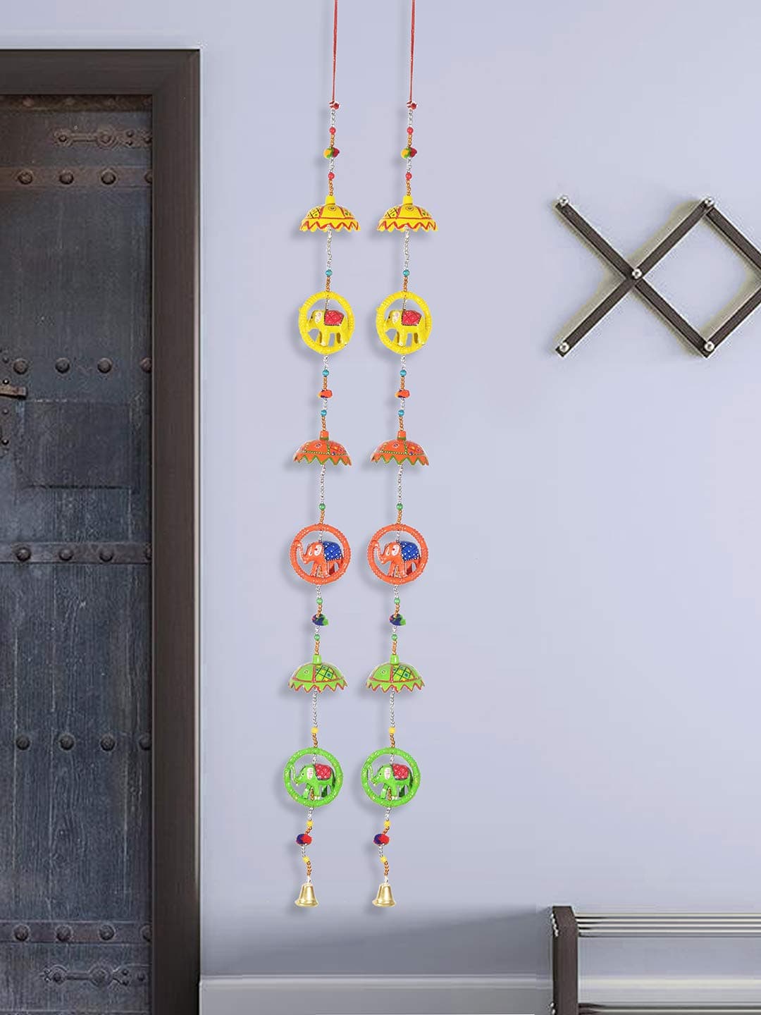 DreamKraft Paper Mache Door Hanging (102 cm, Multicolour)