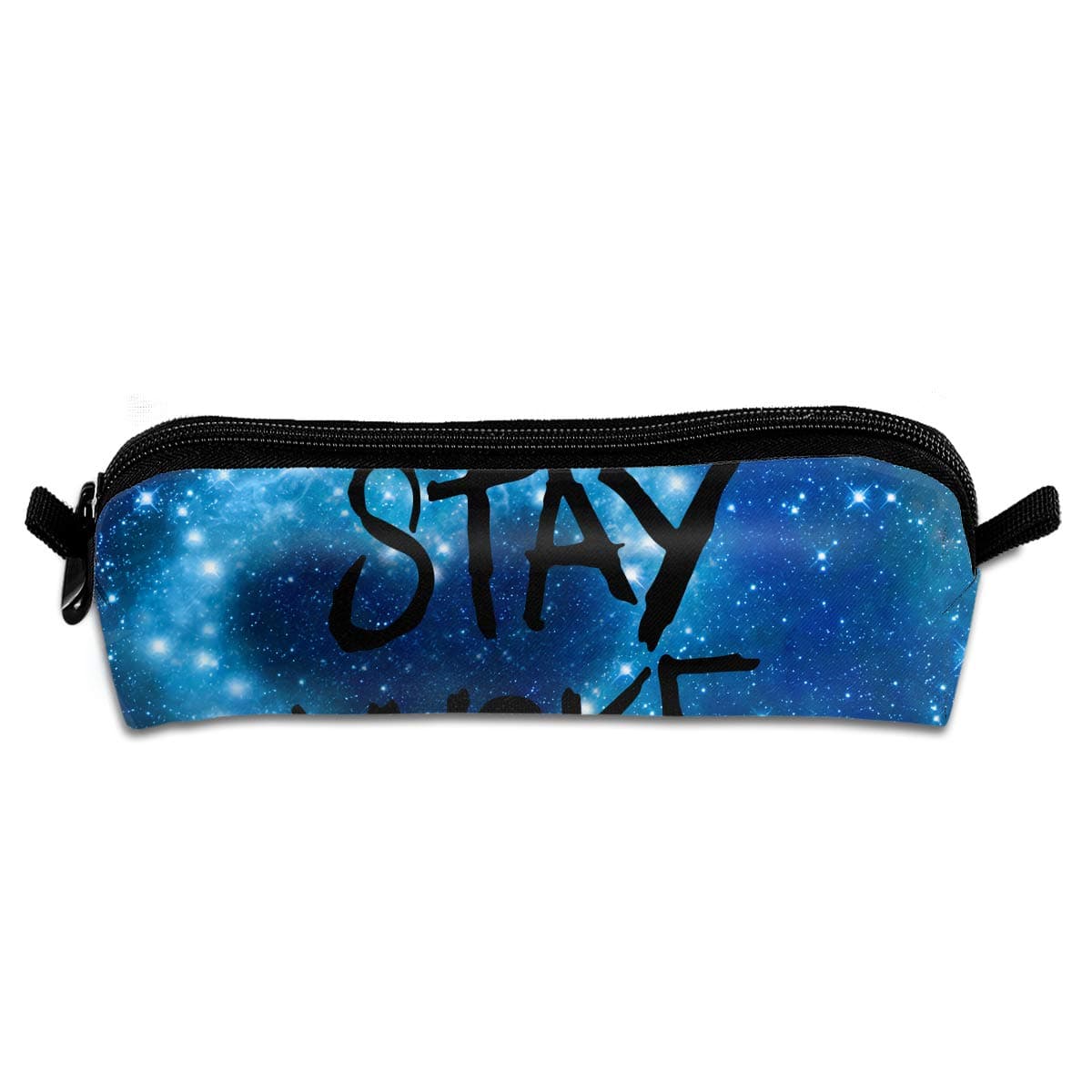 EQAZV Stay Woke Students Canvas Pencil Case Pen Bag Pouch Stationary Case