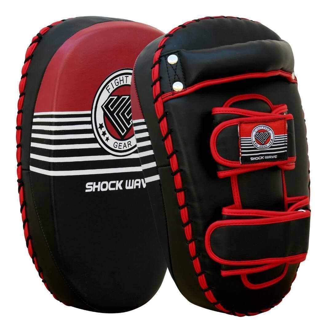 adsin® Fight Prep Kick Boxing Focus Arm Pads Curved Strike Shield Curved Punching Martial Arts MMA Mitt Multi-Layer Maximum Shock Absorption Red Blue