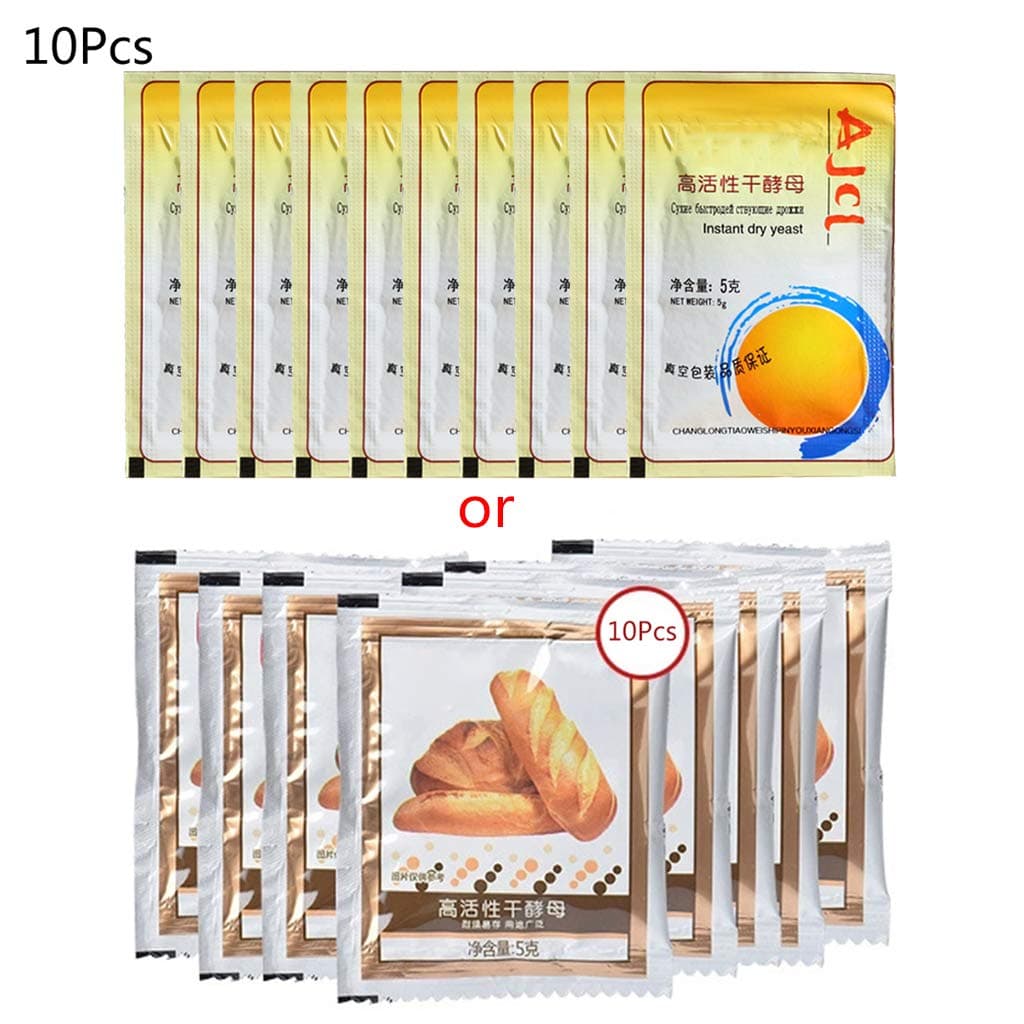 5g/Piece 10 Package Bread Yeast - High Glucose Tolerance Kitchen Baking Active Dry Yeast