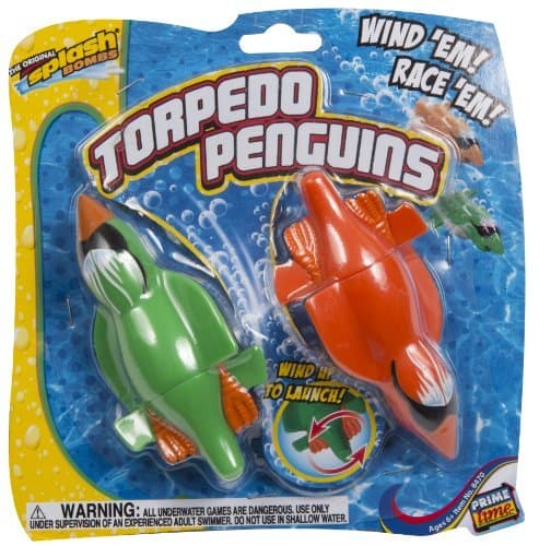 Diving Master Torpedo Penguins Wind-Up Kids Pool Toy from Prime Time Toys by Splash Bombs