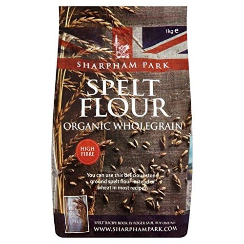 Sharpham Park Organic Wholegrain Spelt Flour 1kg - Pack of 2